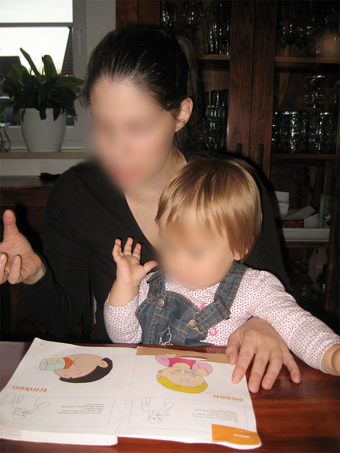 BabyHandzeichen für trinken