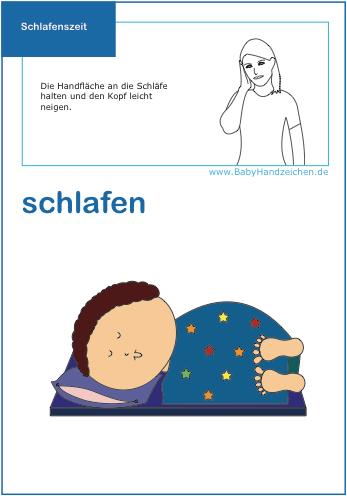 Babyzeichen für Schlafen