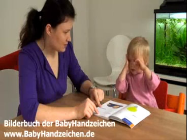 Babyzeichen für schlafen