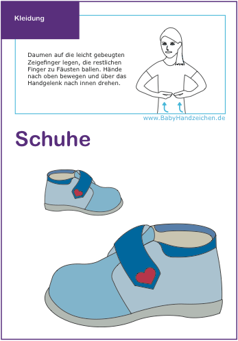 Babyzeichen für Schuhe